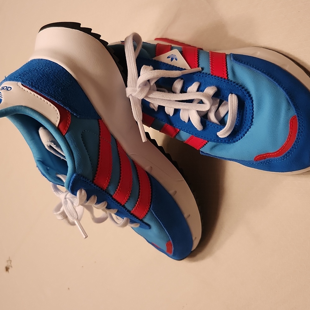 adidas Blue and Red Men's Sneakers - Picture 3 of 3